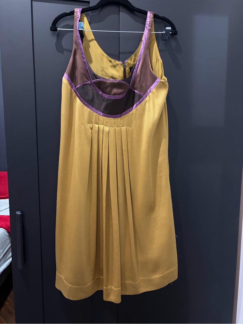Nicole Miller silk green/yellow dress